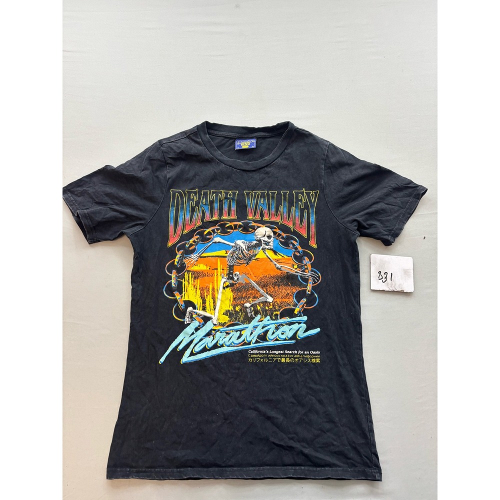 Coney Island Picnic Death Valley Marathon Graphic T-Shirt Black Mens Medium